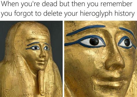 Hieroglyphic curse meme